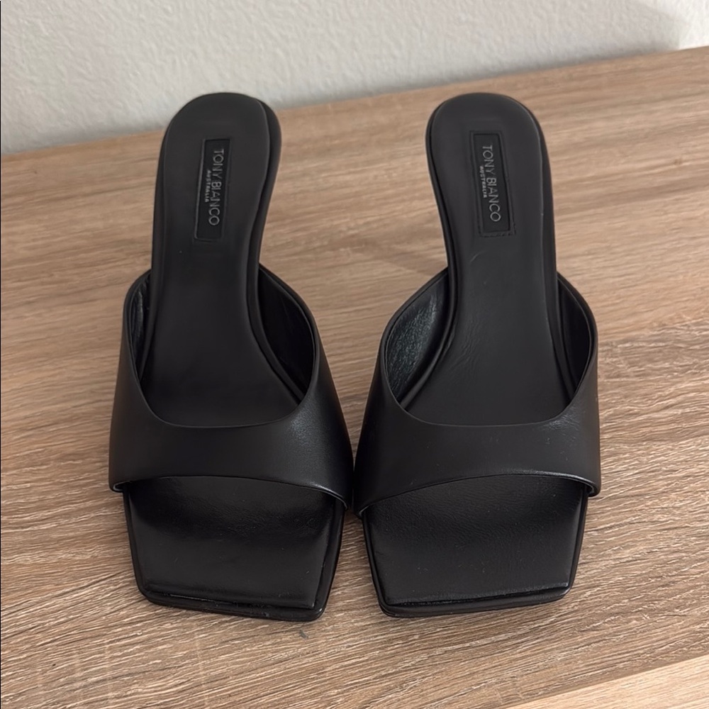 Tony Bianco Rialto Black Como Heel